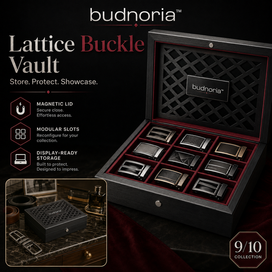 🗃️ Budnoria™ Lattice Buckle Vault